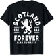 Scotland Forever Scottish Shirt Rampant Lion T-Shirt - T-Shirt | Black