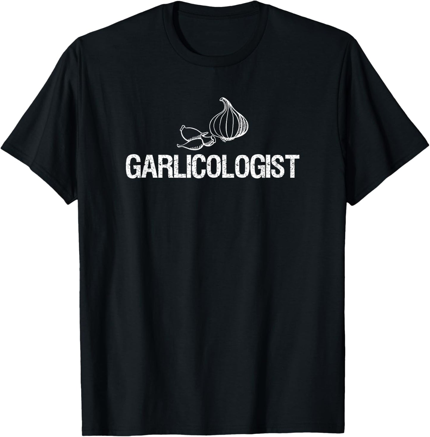 Garlic T Shirt - Garlicologist Funny Chef Garlic Bulb T-Shirt - T-Shirt | Black