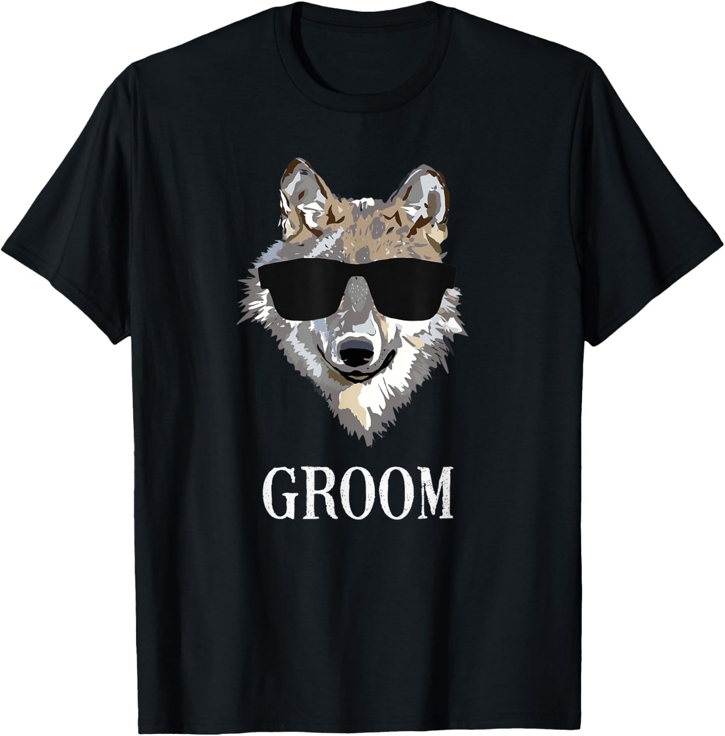 Bachelor Party Groom's Wolf Pack T-Shirt - T-Shirt | Black