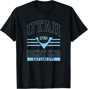 Utah Hockey Club White Officially Licensed T-Shirt - T-Shirt | Black