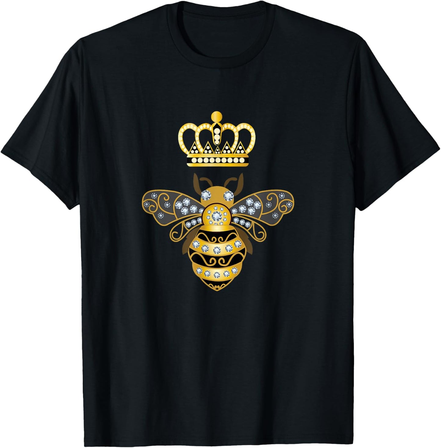 Queen Bee Shirt, Honey Bee Shirt, Bug Shirt, Vintage T-Shirt - T-Shirt | Black