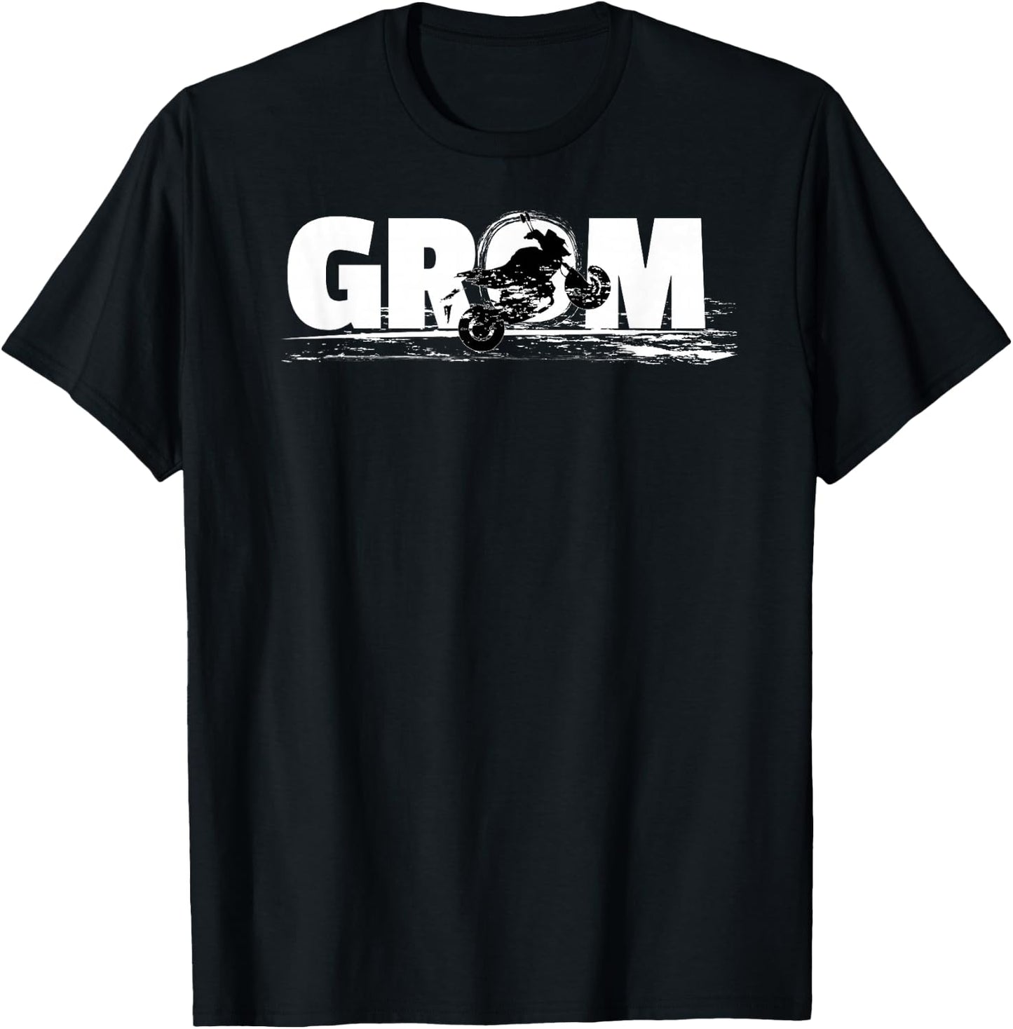 GROM popping a wheelie T-Shirt - T-Shirt | Black