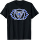 Yoga Ajna Awareness Third Eye Blue Chakra T-Shirt - T-Shirt | Black