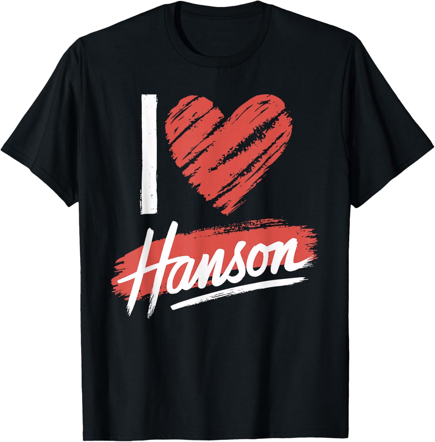 I Love HANSON County I Heart HANSON T-Shirt - T-Shirt | Black