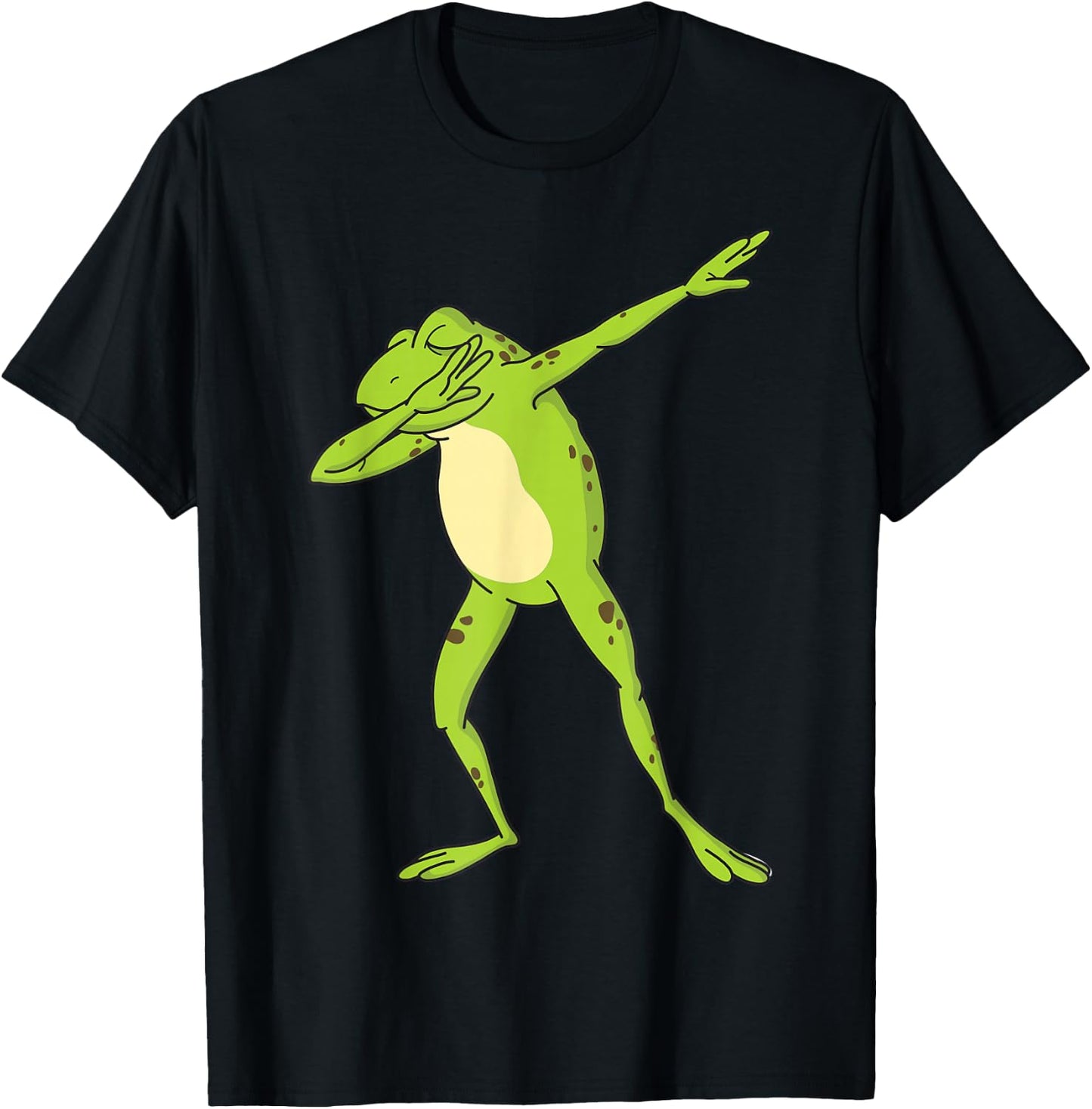 Dabbing Frog For Kids-Boys & Girls Funny Animal Dance Gift T-Shirt - T-Shirt | Black