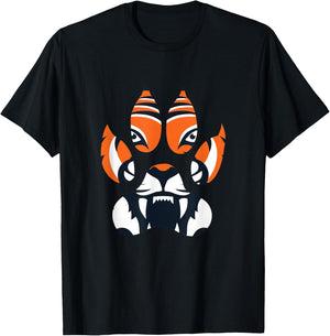 UAB KIDKIS -Adults Tiger Paw Animal Lover Wildlife Funny Gift T-Shirt - T-Shirt | Black
