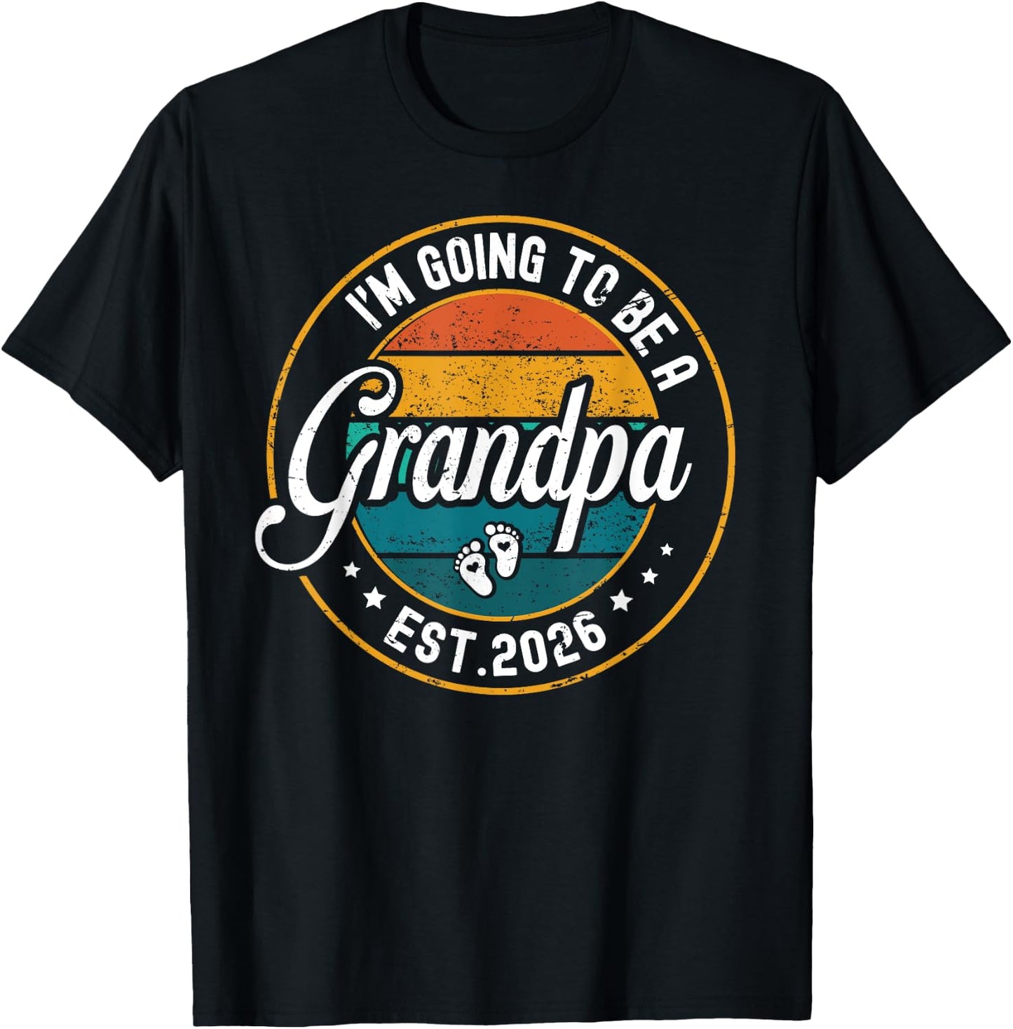 Promoted To Grandpa Est 2026 Going To Be A Grandpa est 2026 T-Shirt - T-Shirt | Black