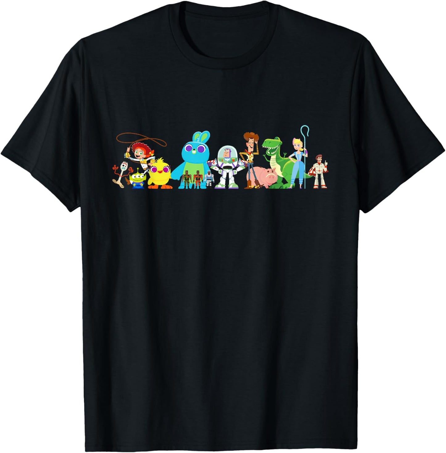 Disney Pixar Toy Story 4 Group of Friends T-Shirt - T-Shirt | Black