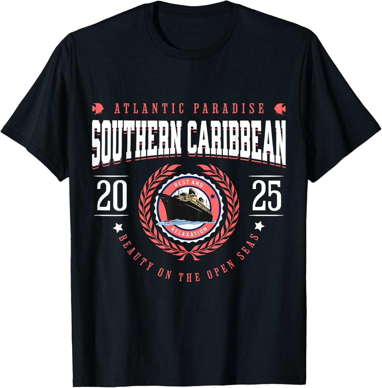 Southern Caribbean Cruise 2025 Vacation Souvenir T-Shirt - T-Shirt | Black