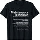 Job Definition Funny Sarcastic Maintenance Technician Wizard T-Shirt - T-Shirt | Black