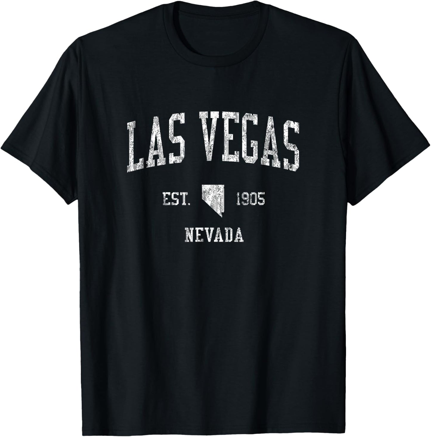 Las Vegas Nevada NV Vintage Sports Design Retro T-Shirt - T-Shirt | Black