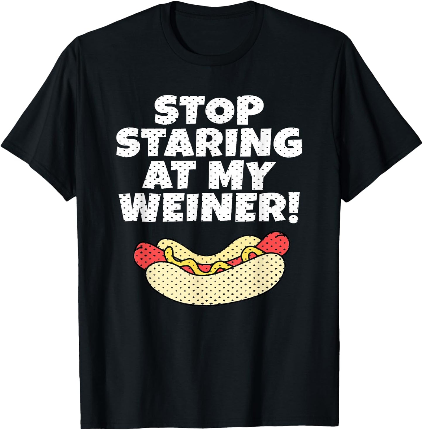 Weiner Hot Dog Eating Funny T-Shirt - T-Shirt | Black