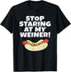 Weiner Hot Dog Eating Funny T-Shirt - T-Shirt | Black