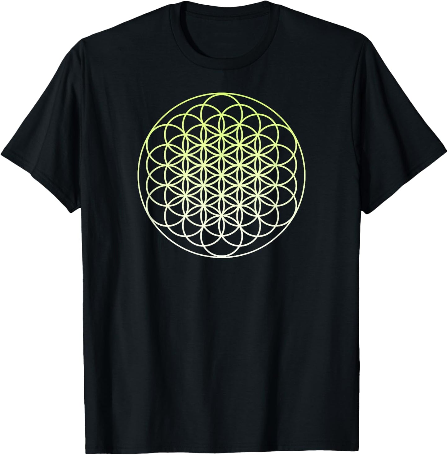 Sacred Geometry Shirt - Flower of Life Shirt T-Shirt - T-Shirt | Black