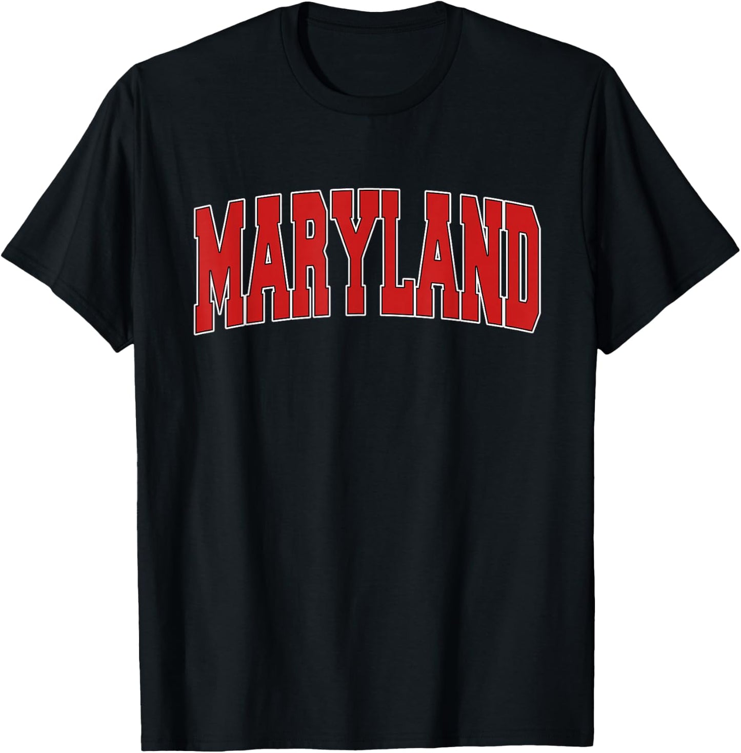 MARYLAND USA STATE MD Varsity Style Vintage Sports T-Shirt - T-Shirt | Black