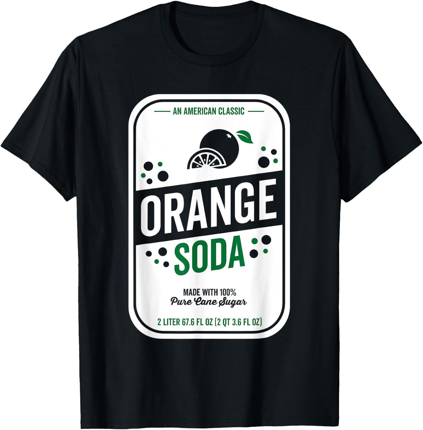Soda Group Halloween Costume Orange Soda T-Shirt - T-Shirt | Black