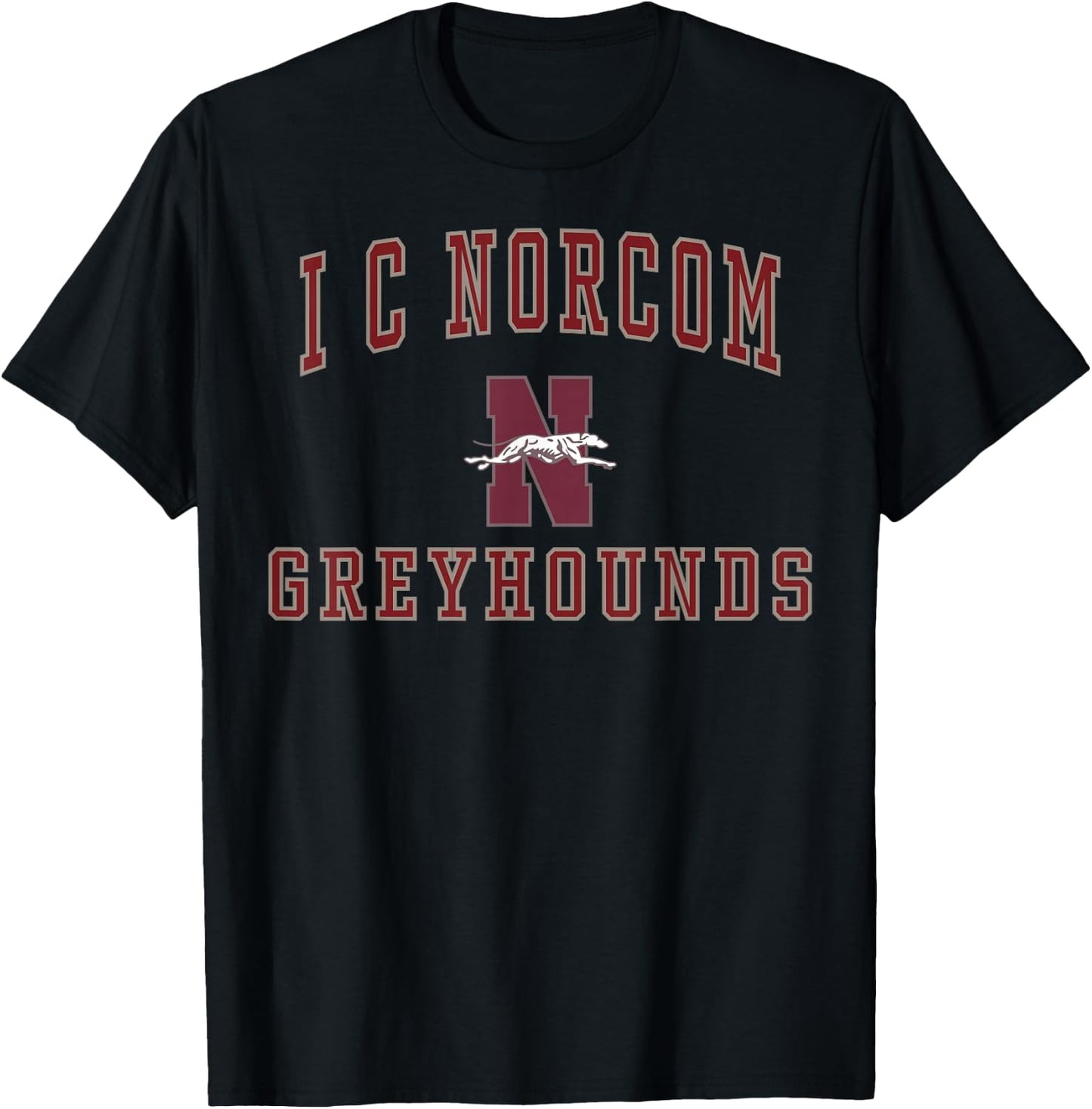 I C Norcom High School Greyhounds C1 T-Shirt - T-Shirt | Black