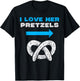 I Love Her Pretzels Matching Couple Oktoberfest Boyfriend T-Shirt - T-Shirt | Black