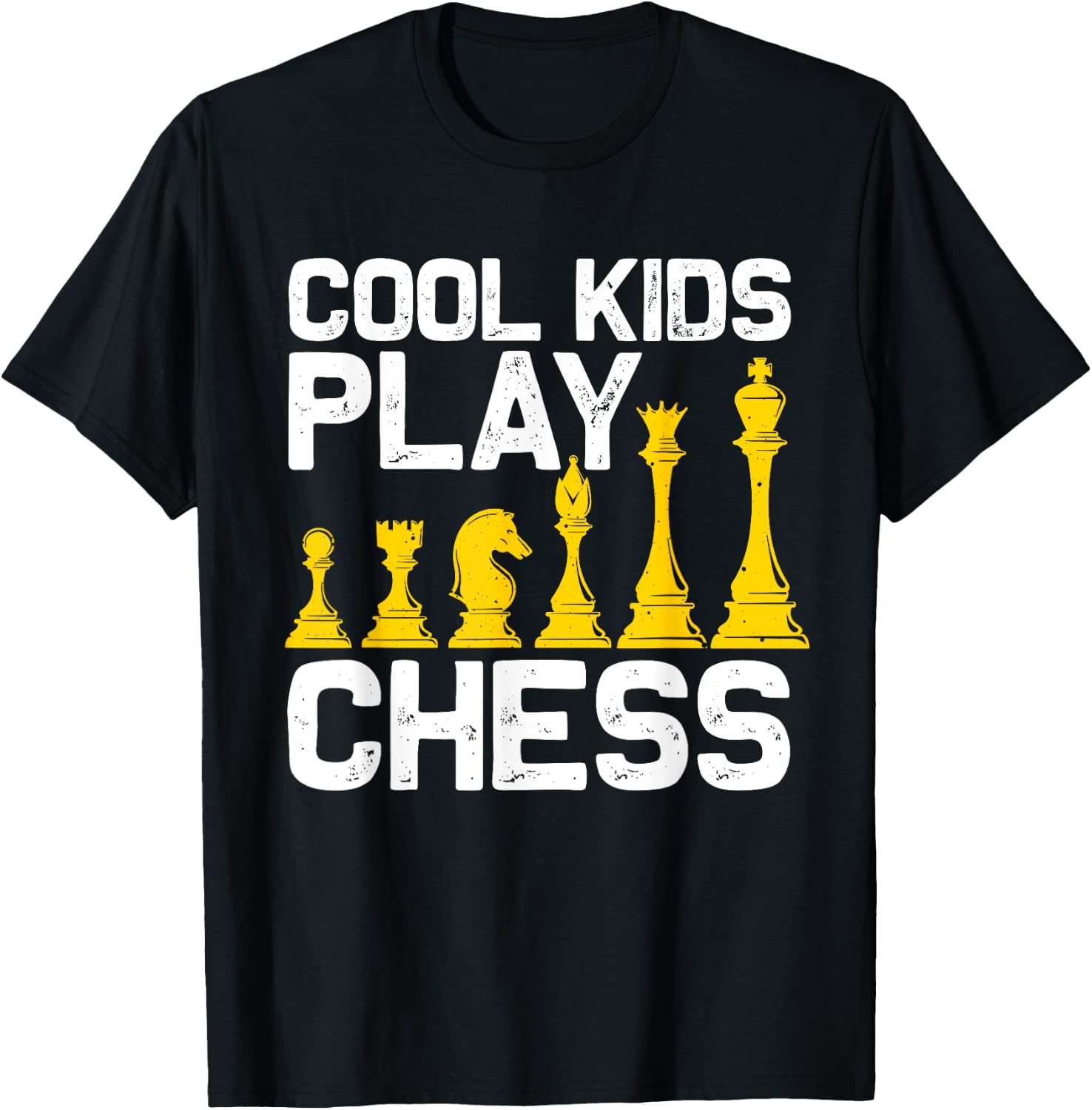 Chess Design For Boys Girls Kids Chess Board Chess Player T-Shirt - T-Shirt | Black