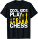 Chess Design For Boys Girls Kids Chess Board Chess Player T-Shirt - T-Shirt | Black