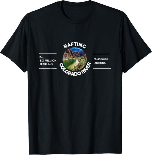 Rafting Colorado River Grand Canyon Arizona T-Shirt - T-Shirt | Black