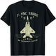 F-15 Eagle Jet Fighter Technical Drawing T-Shirt - T-Shirt | Black