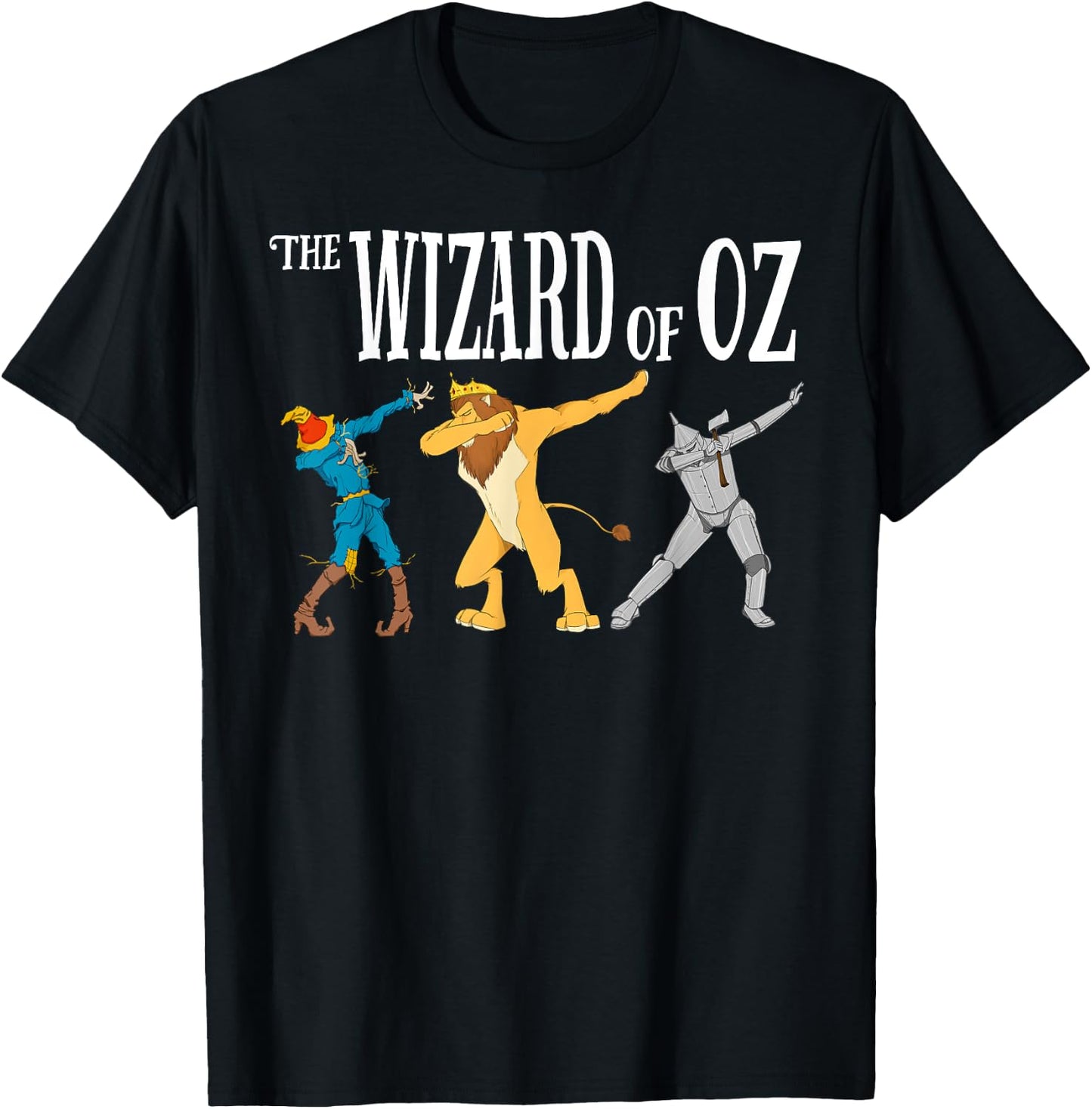 Cowardly Lion Scarecrow Tin Man The Wizard Of Oz T-Shirt - T-Shirt | Black