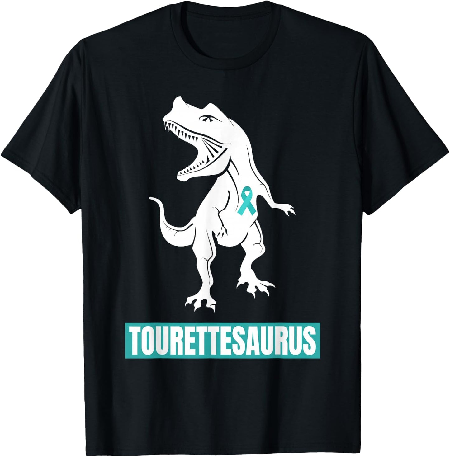 Tourette Syndrome Awareness Tourette's Ribbon Funny T-Shirt - T-Shirt | Black