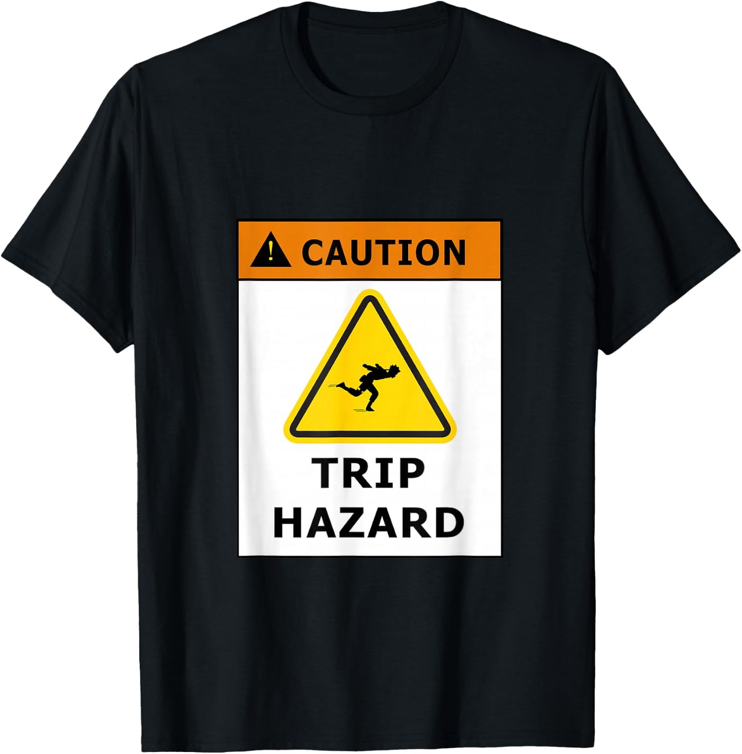 Caution Fun Run Trip Hazard T-Shirt - T-Shirt | Black