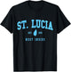 St. Lucia West Indies Pride Souvenir Vintage T-Shirt - T-Shirt | Black