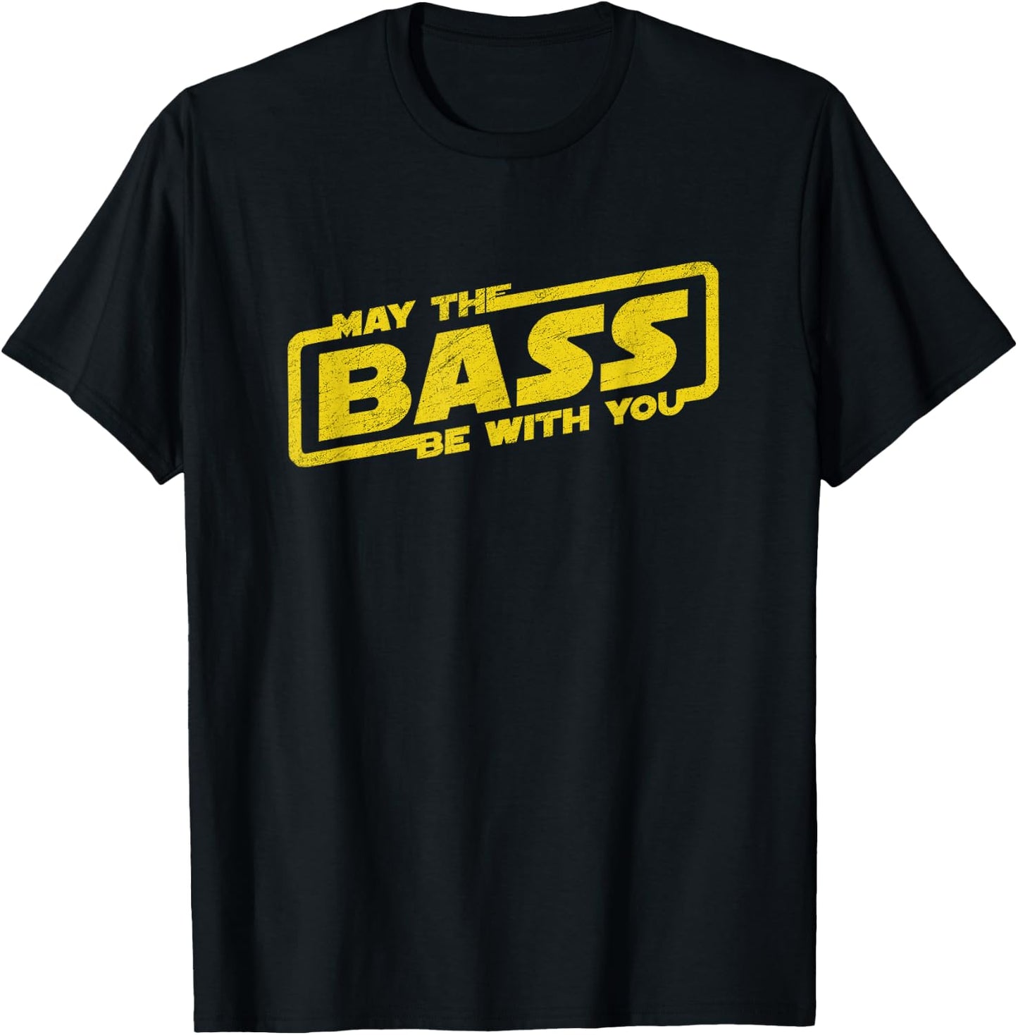 Music Lover May The Bass Be with You Men Women Kids T-Shirt - T-Shirt | Black