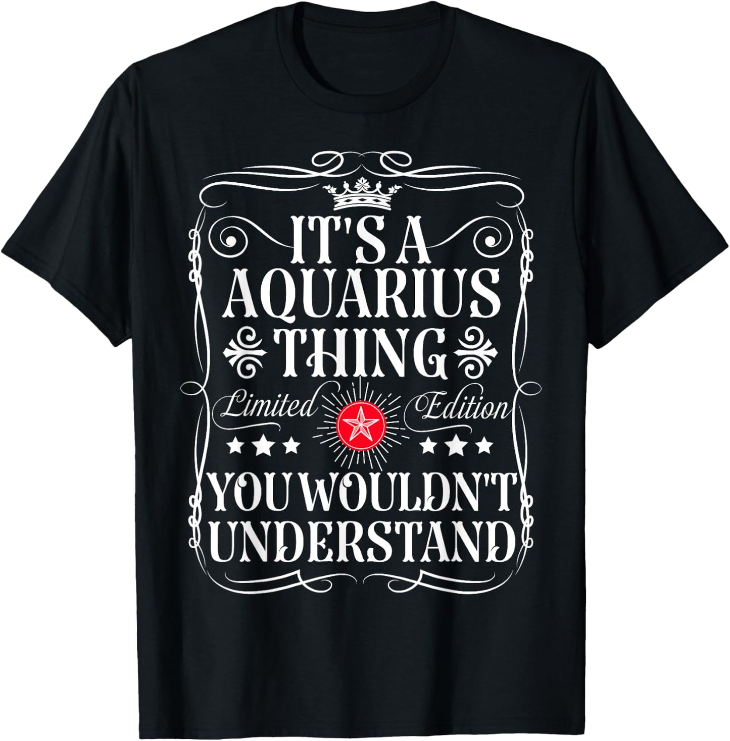 Aquarius Name Its A Aquarius Thing You Wouldn't Understand T-Shirt - T-Shirt | Black