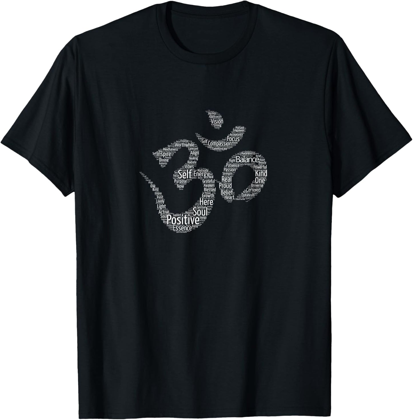 Positive Vibes Om (Aum) Shirt T-Shirt - T-Shirt | Black