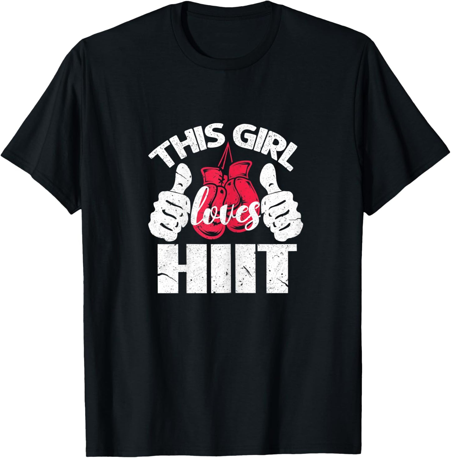 This Girl Loves HIIT Gym Fitness Sport T-Shirt - T-Shirt | Black