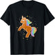 Unicorn Gingerbread Christmas Baking Gift Team Crew Squad T-Shirt - T-Shirt | Black
