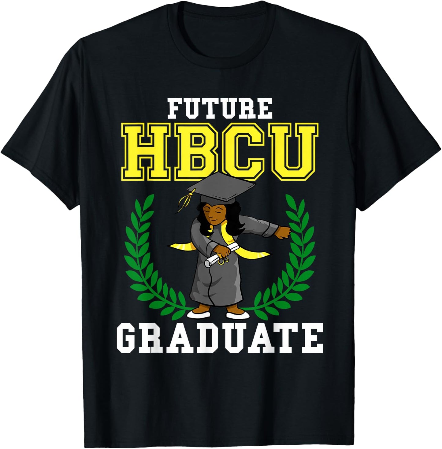 Future HBCU Graduation Shirt Black College Flossing Girl T-Shirt - T-Shirt | Black