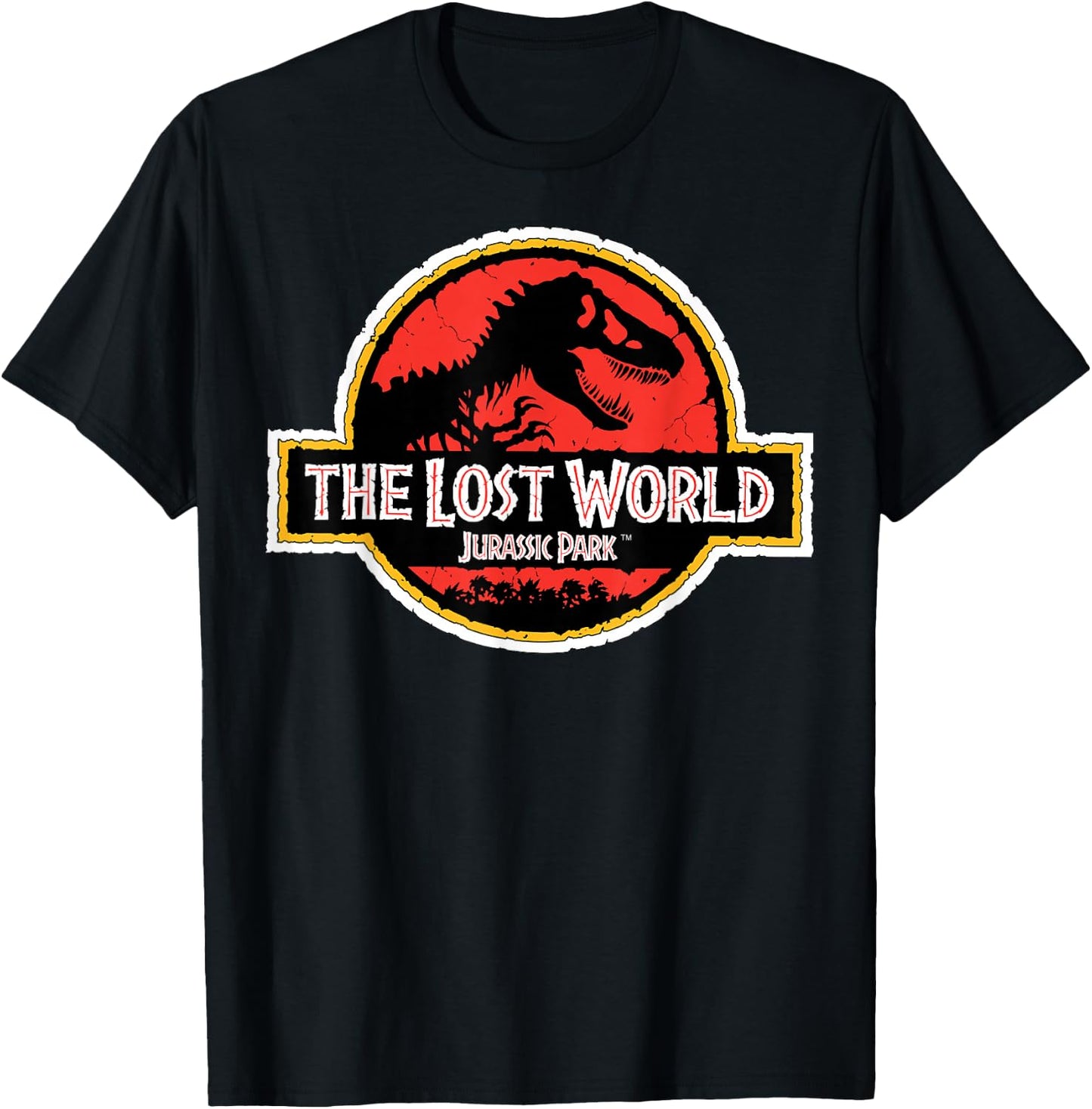 Jurassic Park The Lost World Movie Logo Graphic T-Shirt - T-Shirt | Black