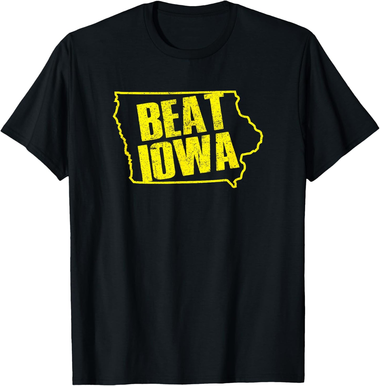 Beat Iowa Rivalry Football Shirt T-Shirt - T-Shirt | Black