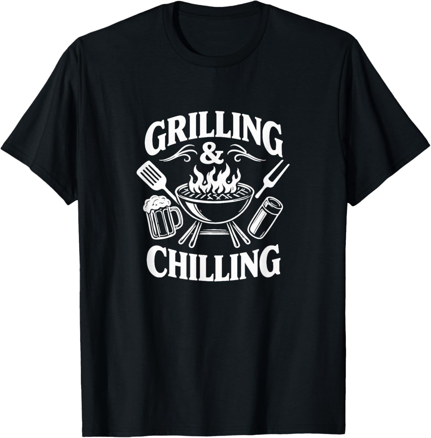 Grilling & Chilling T-Shirt - T-Shirt | Black