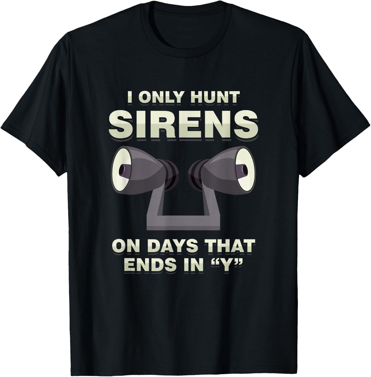 Sirenenjger Tornado Sturm Verfolger Geschenke Adult Modern Meteorology , Black, Small, Short Sleeve, , Classic Fit, Lightweight, Lace Embellishment T-Shirt - T-Shirt | Black