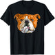 English Bulldog Baseball T Shirt Dog Funny Cute Lover T-Shirt - T-Shirt | Black
