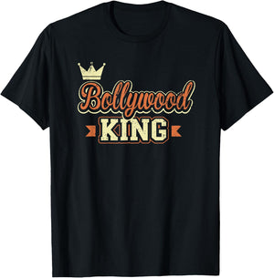 Bollywood King Funny Indian Hindi Movie Dance Cute T-Shirt - T-Shirt | Black