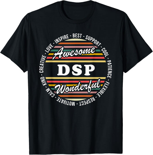 DSP Funny Direct Support Professional Appreciation T-Shirt - T-Shirt | Black