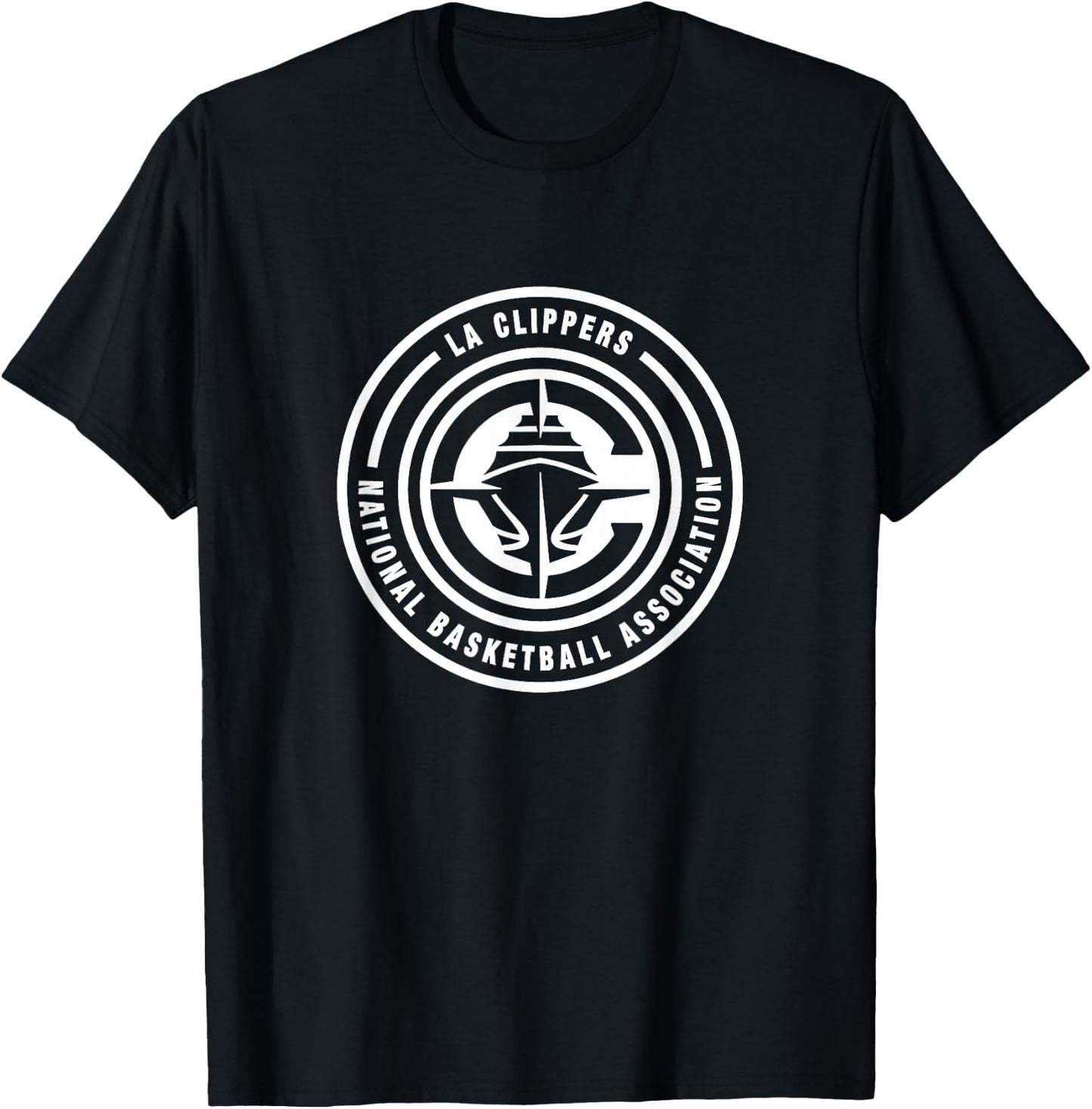 NBA - Los Angeles Clippers Circle Logo Blue T-Shirt - T-Shirt | Black