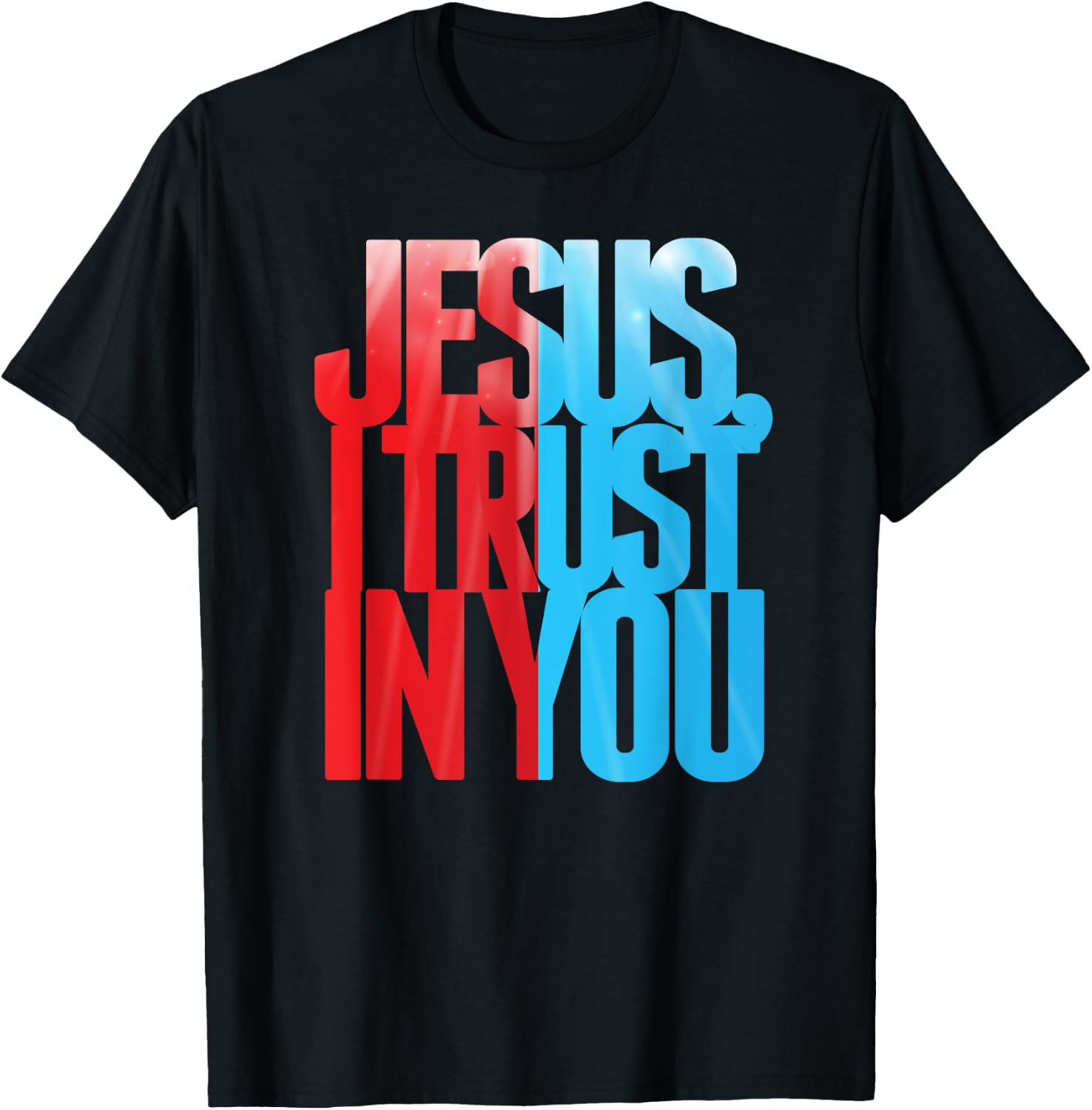 Divine Mercy Jesus I Trust in You St Faustina Catholic T-Shirt - T-Shirt | Black