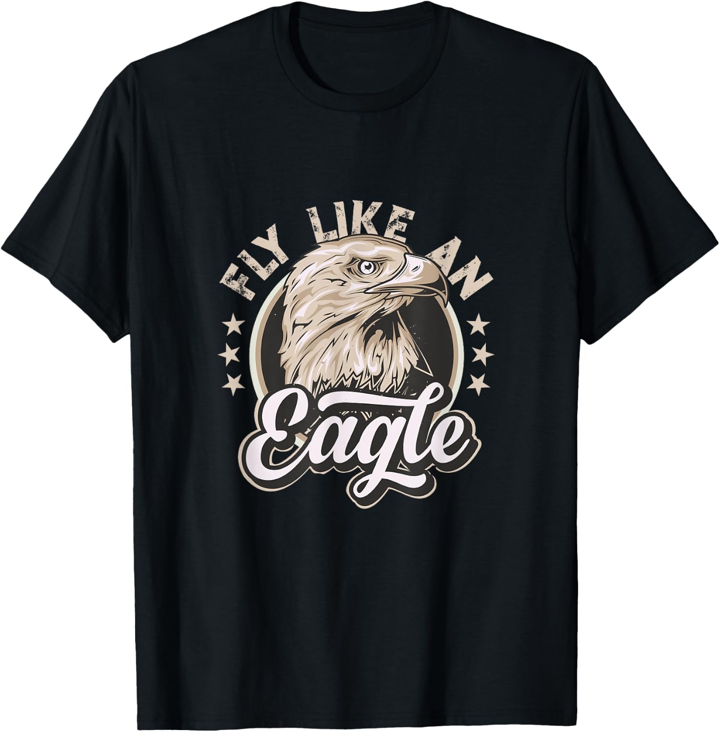 Mikels World Fly Like An Eagle - the American Way of Life T-Shirt - T-Shirt | Black