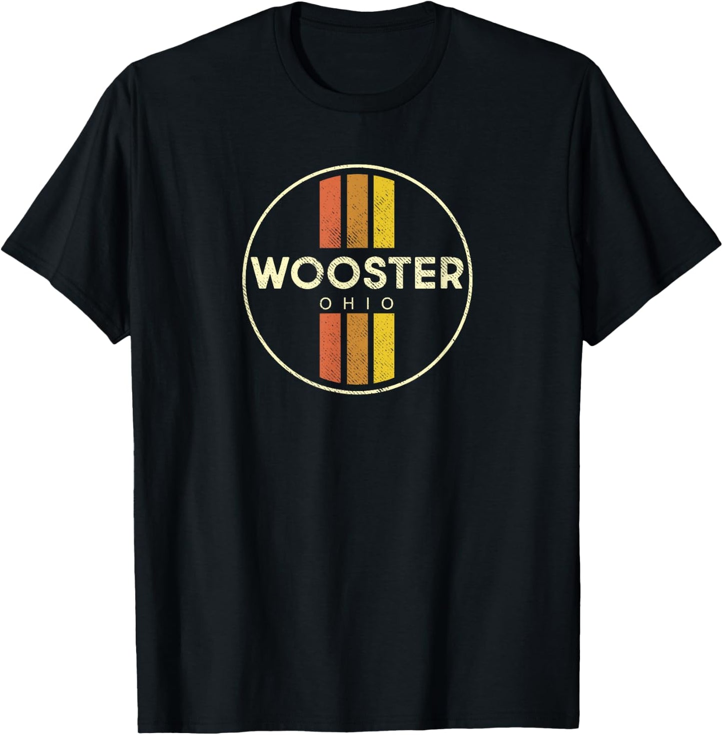 Retro Wooster Ohio Vintage 80s Style T-Shirt - T-Shirt | Black