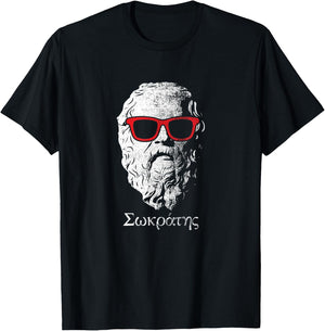 Cool Socrates Father Of Philosophy T-Shirt - T-Shirt | Black