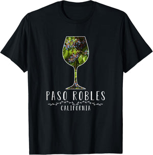 Paso Robles California Wine Country Vacation Shirt T-Shirt - T-Shirt | Black