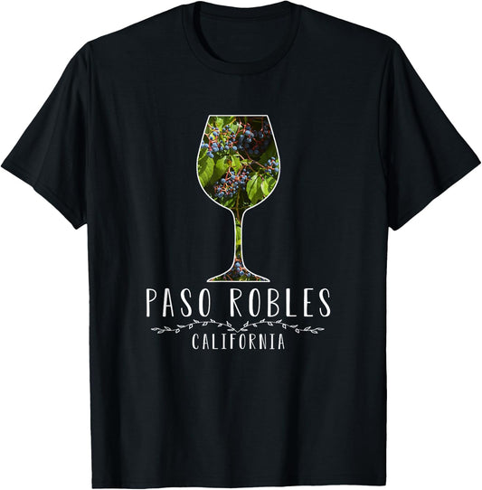 Paso Robles California Wine Country Vacation Shirt T-Shirt - T-Shirt | Black